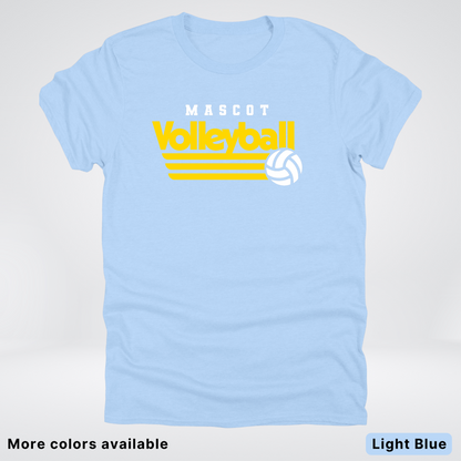 Custom Mascot - Gold - Volleyball Design 52 - T-Shirt