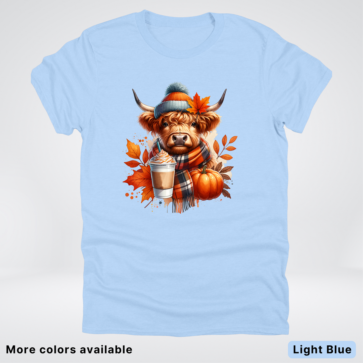 Fall Cow Cold Brew Coffee Pumpkin - T-Shirt