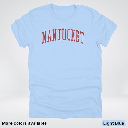 Nantucket Destination - Red Design - T-Shirt