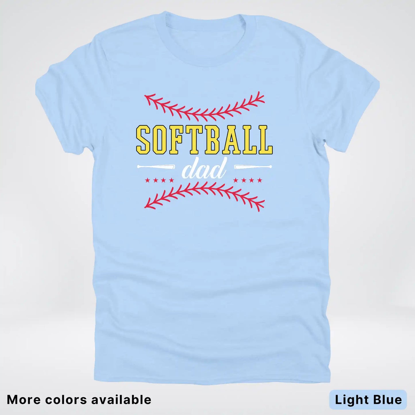 Softball Dad - White Design - T-Shirt