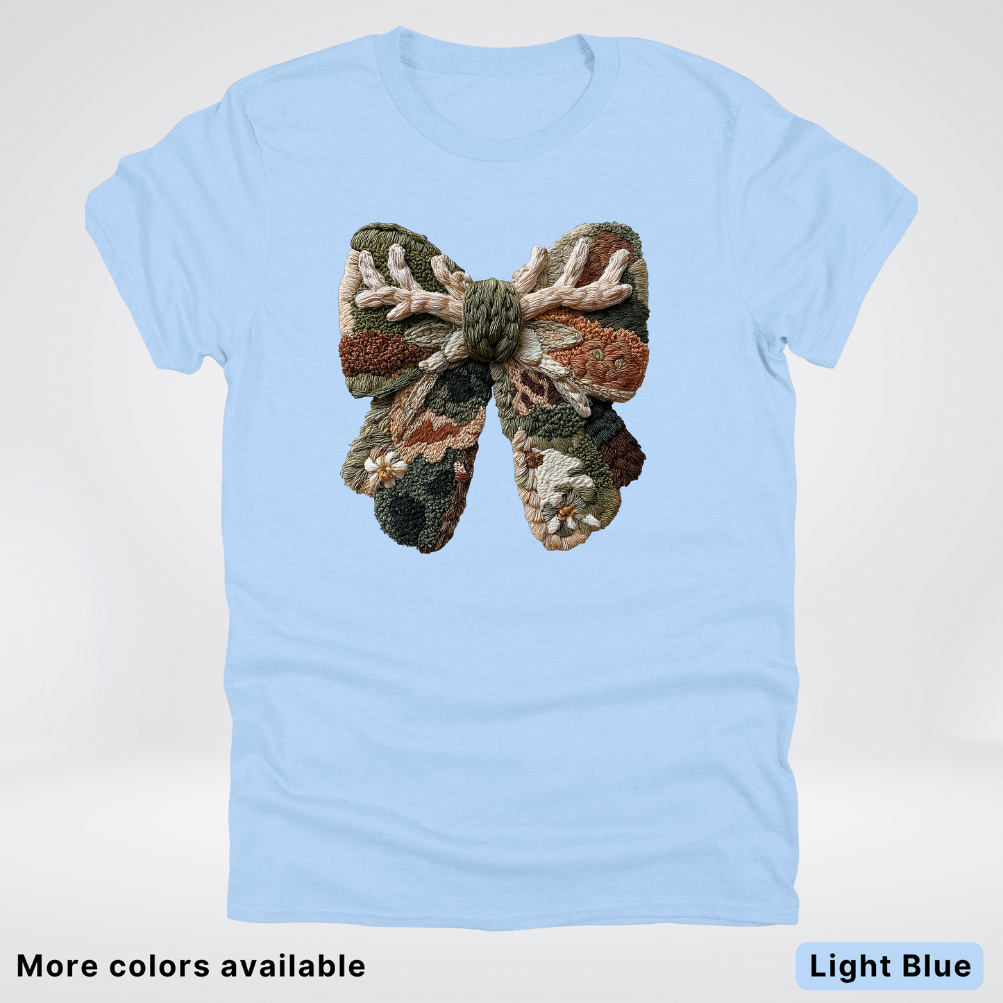 Woodland Winter Bow Hook Yard Faux - T-Shirt