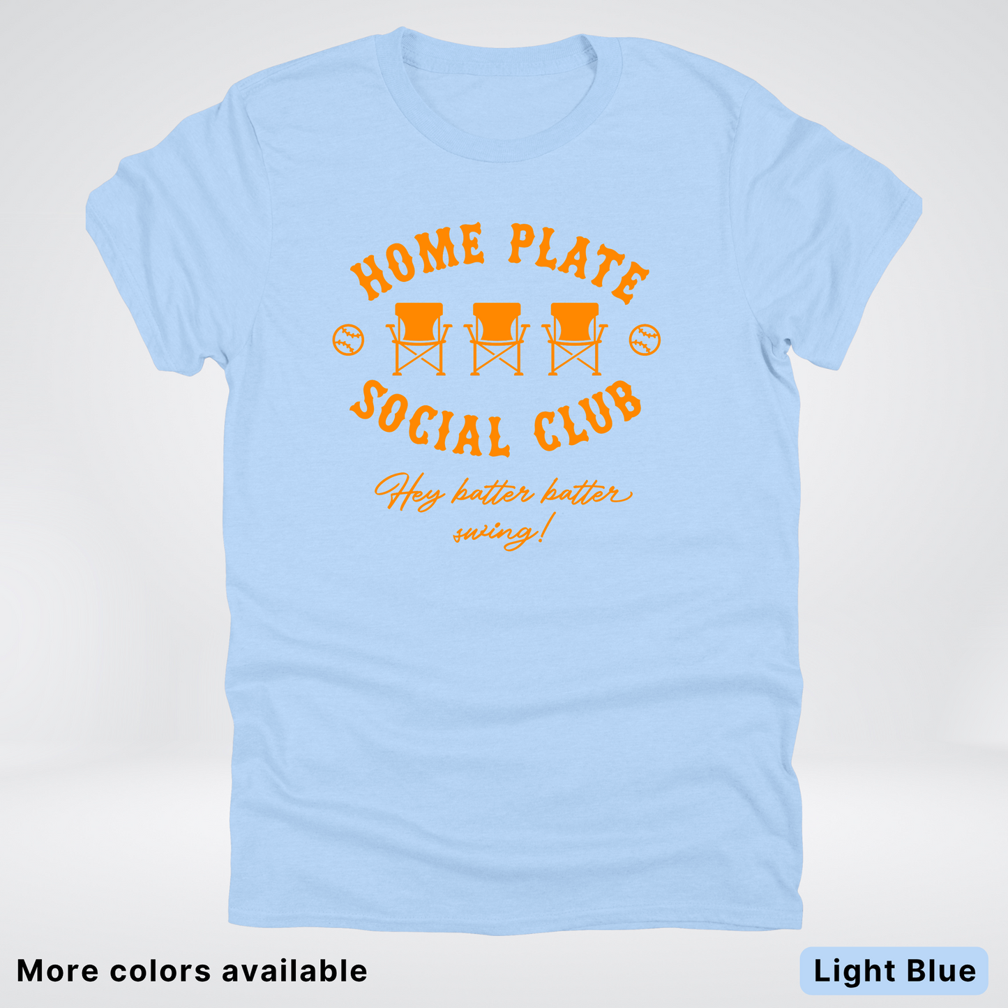 Home Plate Social Club – Orange Design - T-Shirt