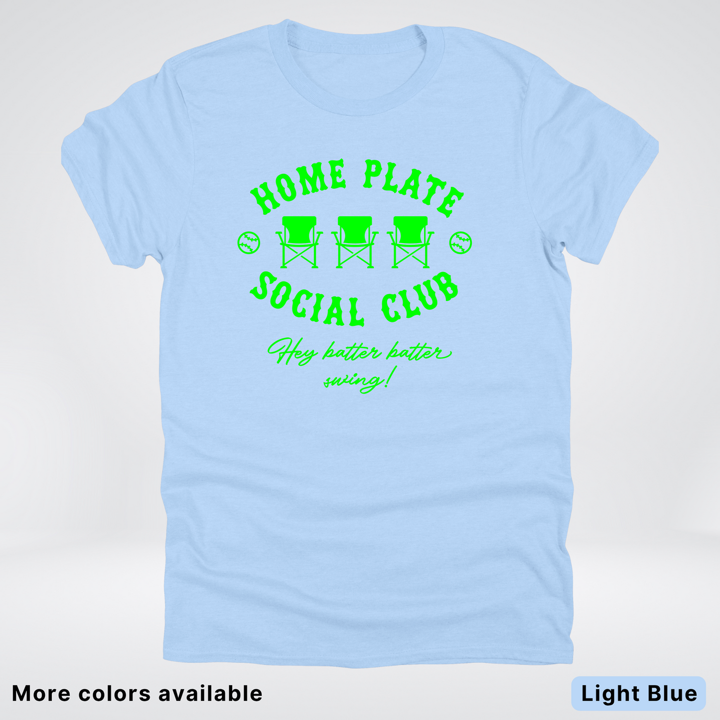 Home Plate Social Club – Green Design - T-Shirt