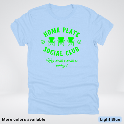Home Plate Social Club – Green Design - T-Shirt