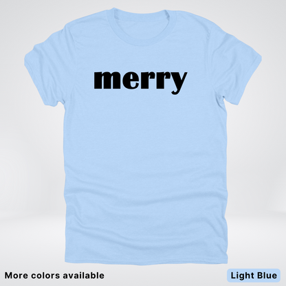 Merry - Black Design - T-Shirt
