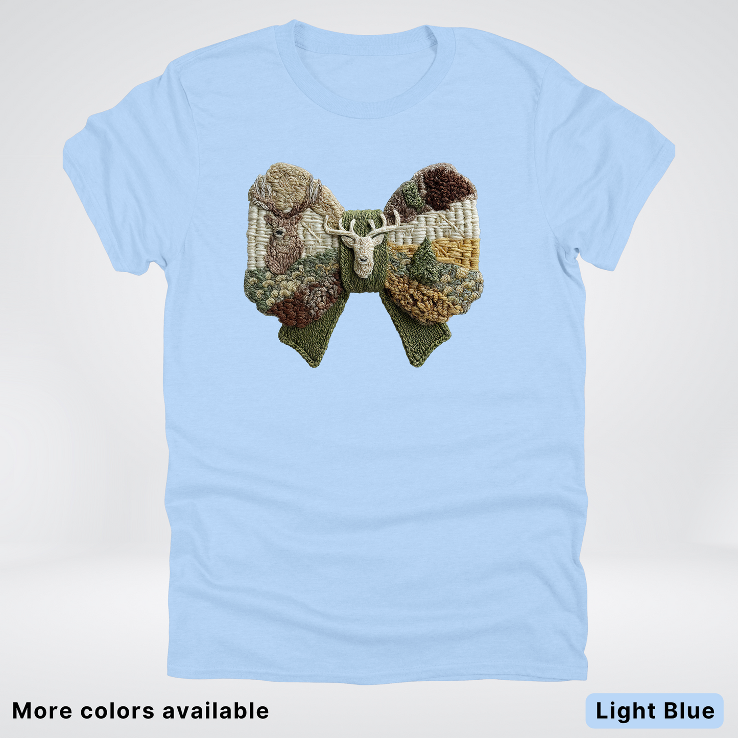 Rocking Horse Holiday Bow – Hook Yard Faux Look - T-Shirt