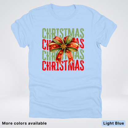 Christmas Star Bow - T-Shirt