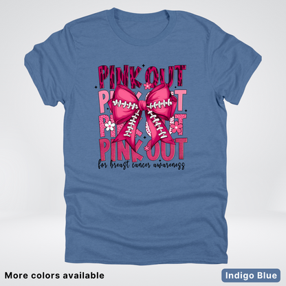 Coquette Football Laced Pink Out - T-Shirt