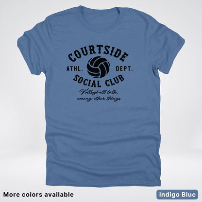 Courtside Social Club – Black Design – Volleyball - T-Shirt