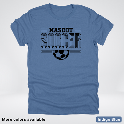 Custom Mascot – Black Design 15 - Soccer T-Shirt