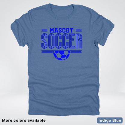 Custom Mascot – Blue Design 16 - Soccer T-Shirt