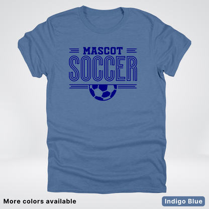Custom Mascot – Navy Design 22 - Soccer T-Shirt
