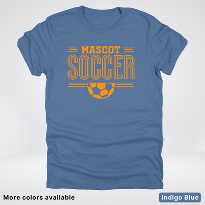 Custom Mascot – Orange Design 20 - Soccer T-Shirt