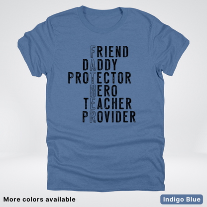 Father Crossword - Black Design – Father’s Day T-Shirt