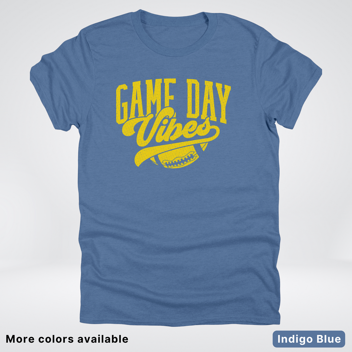 Game Day Vibes - Gold Design - Football T-Shirt