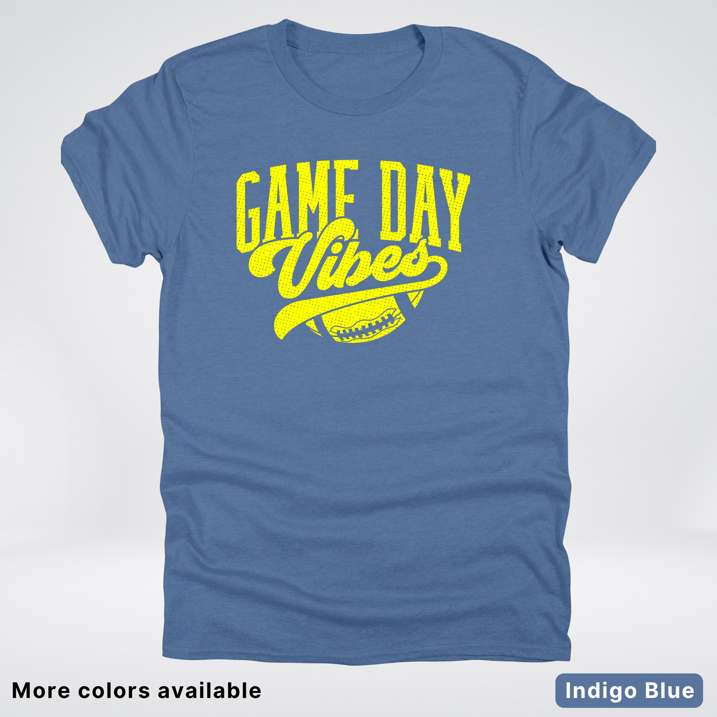 Game Day Vibes - Yellow Design - Football T-Shirt
