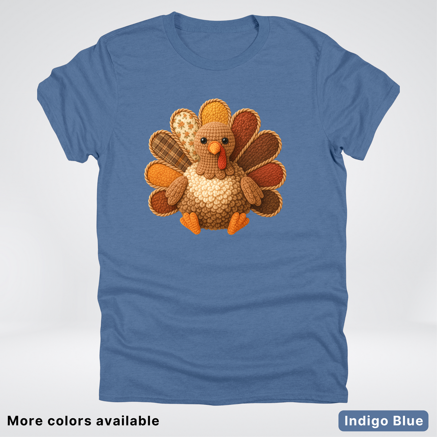Turkey Crochet Thanksgiving Fall - T-Shirts