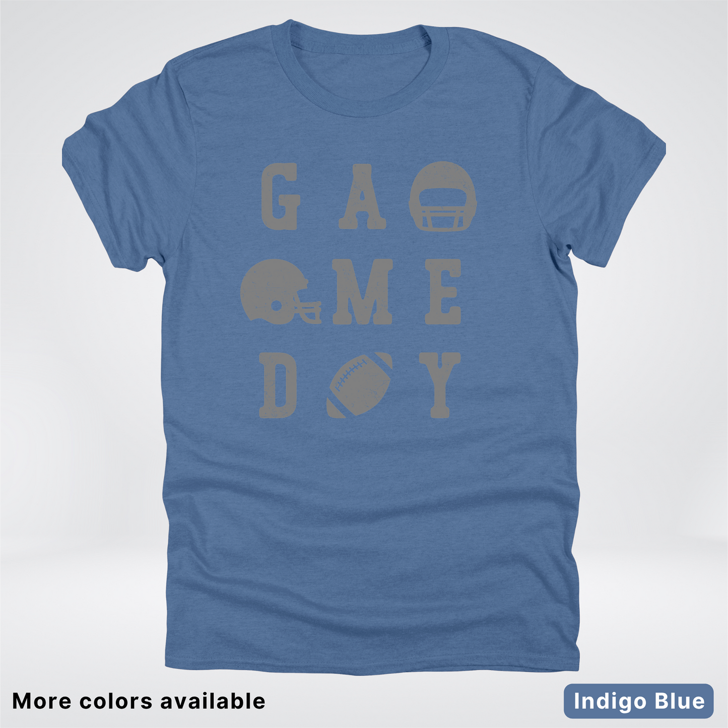 Game Day Football 3 x 3 - Gray Design  - T-Shirt