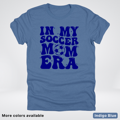 In My Soccer Mom Era – Navy Design - T-Shirt