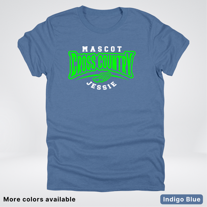 Custom Mascot & Name – Green Design – Cross Country 09 - T-Shirt