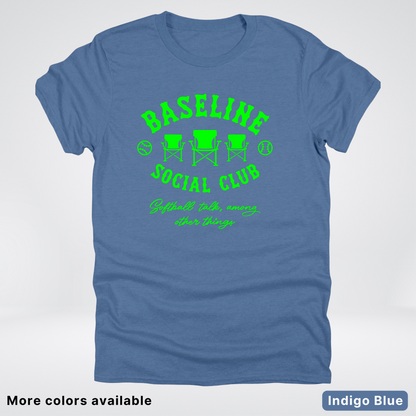 Baseline Social Club Softball – Green Design - T-Shirt