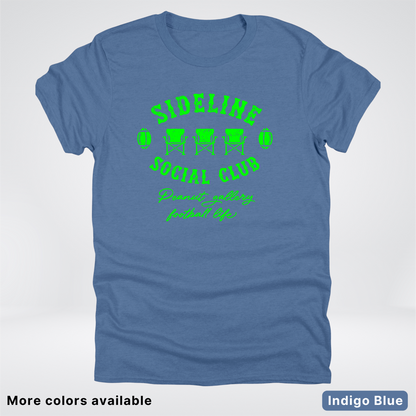 Sideline Social Club Peanut Gallery Football Life - Green Design -T-Shirt