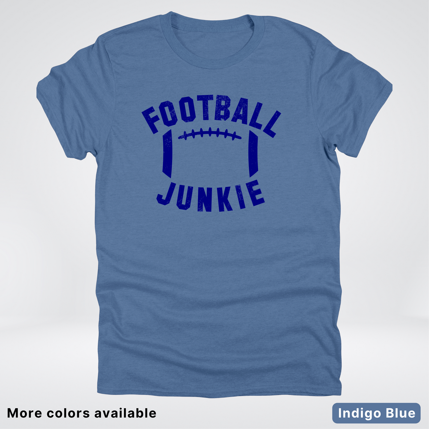 Football Junkie – Navy Design - T-Shirt