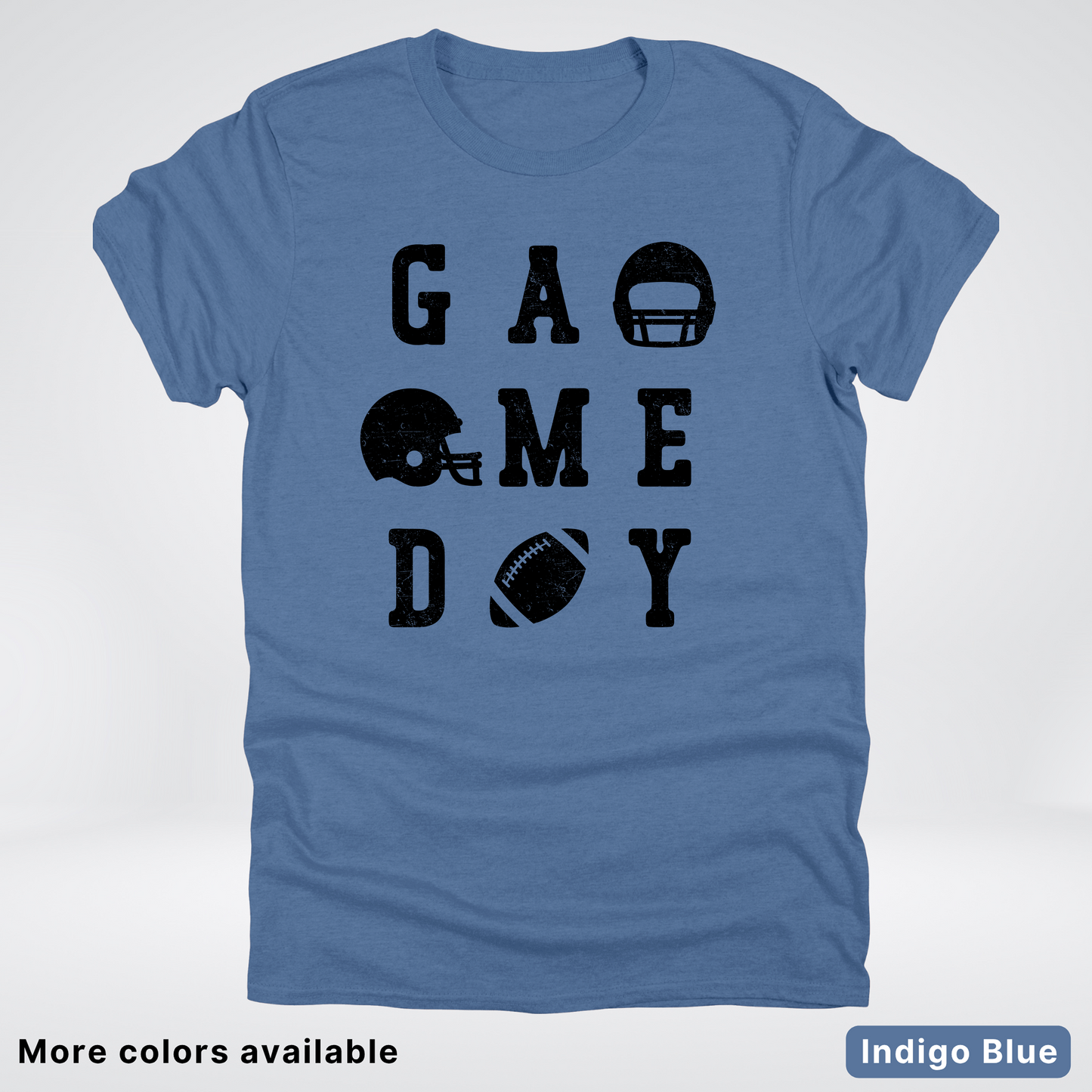 Game Day Football 3 x 3 - Black Design - T-Shirt