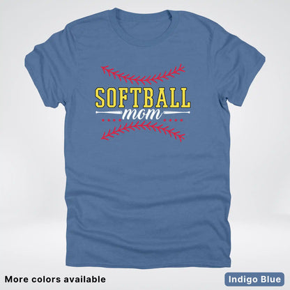 Softball Mom - White Design - T-Shirt