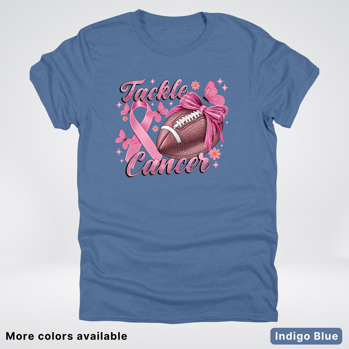 Tackle Cancer Coquette 02 Football T-Shirt