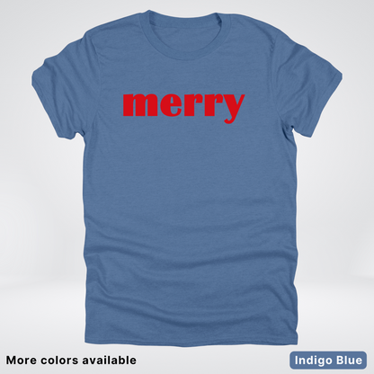 Merry - Red Design - T-Shirt