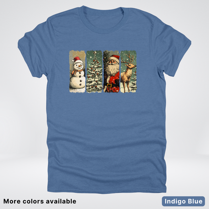Classic Christmas Strip Art - T-Shirt