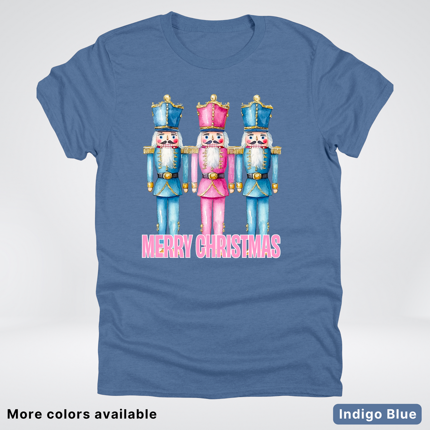 Merry Christmas Pastel Nutcrackers - T-Shirt