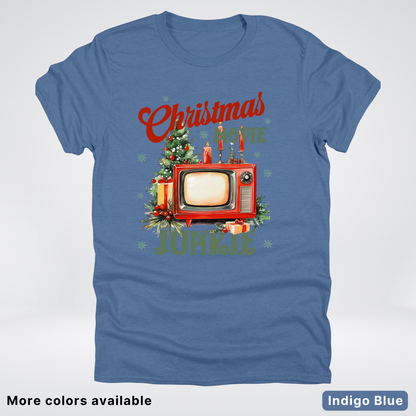 Vintage Christmas Movie Lover - T-Shirt