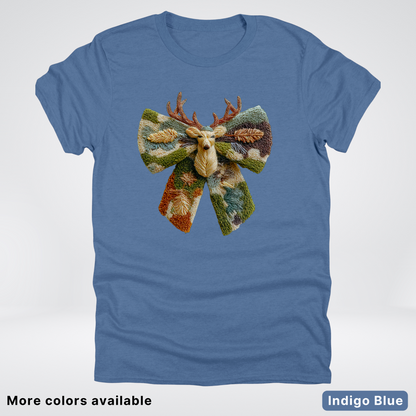 Neutral Woodland Bow Hook Yard Faux - T-Shirt