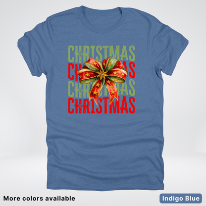 Christmas Star Bow - T-Shirt