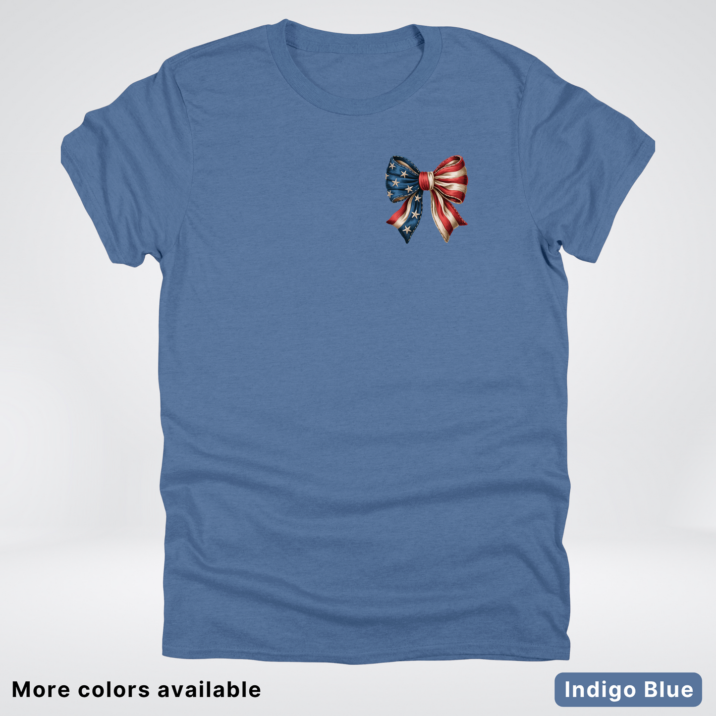 USA Flag Coquette Bow - 4th Of July Design 02 T-Shirt
