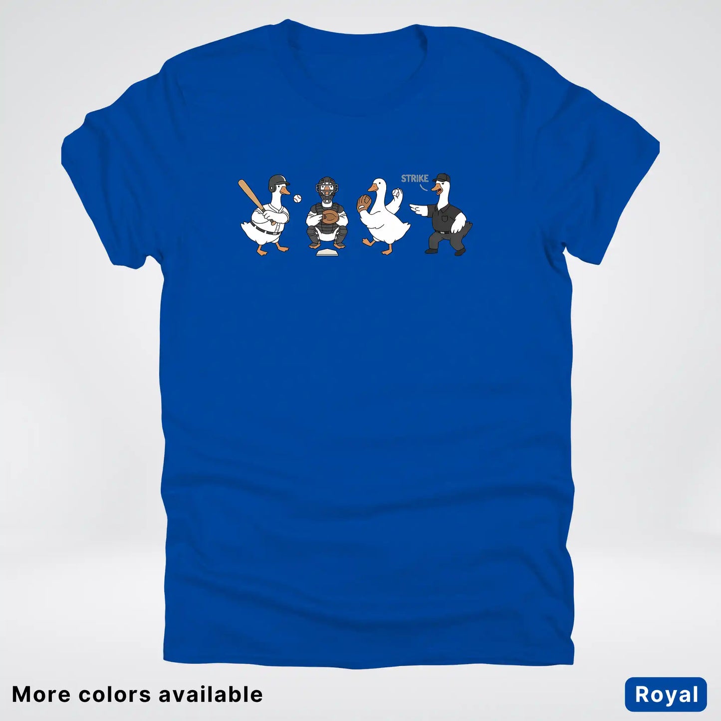 Baseball Goose Squad – Funny Baseball Goose Graphic T-Shirt
