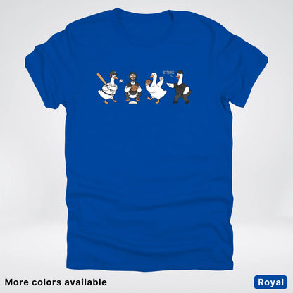 Baseball Goose Squad – Funny Baseball Goose Graphic T-Shirt