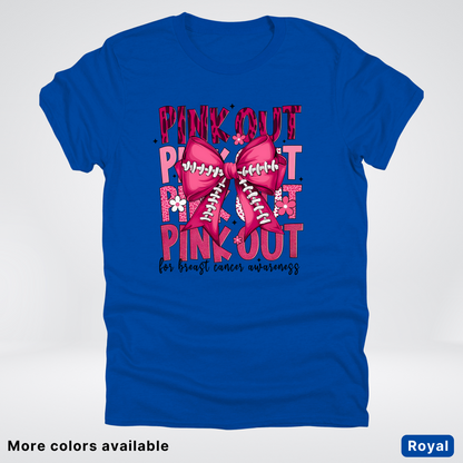 Coquette Football Laced Pink Out - T-Shirt