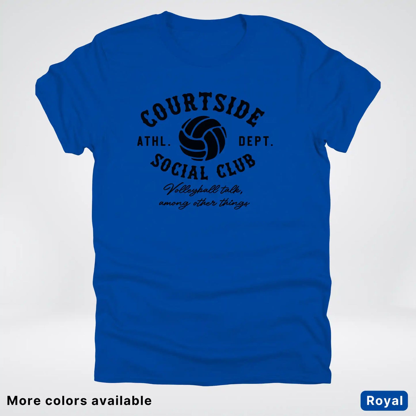 Courtside Social Club – Black Design – Volleyball - T-Shirt