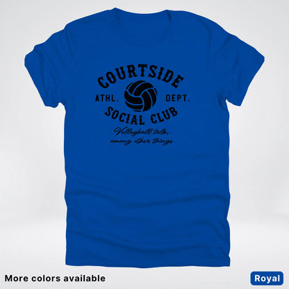 Courtside Social Club – Black Design – Volleyball - T-Shirt