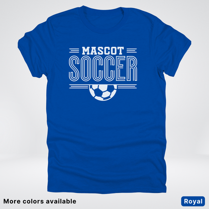 Custom Mascot – White Design 13 - Soccer T-Shirt