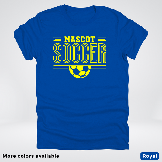 Custom Mascot – Yellow Design 19 - Soccer T-Shirt