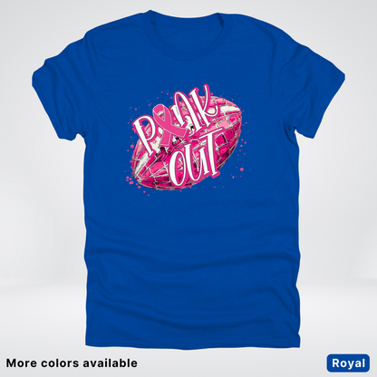 Pink Out Football Splatter - T-Shirt