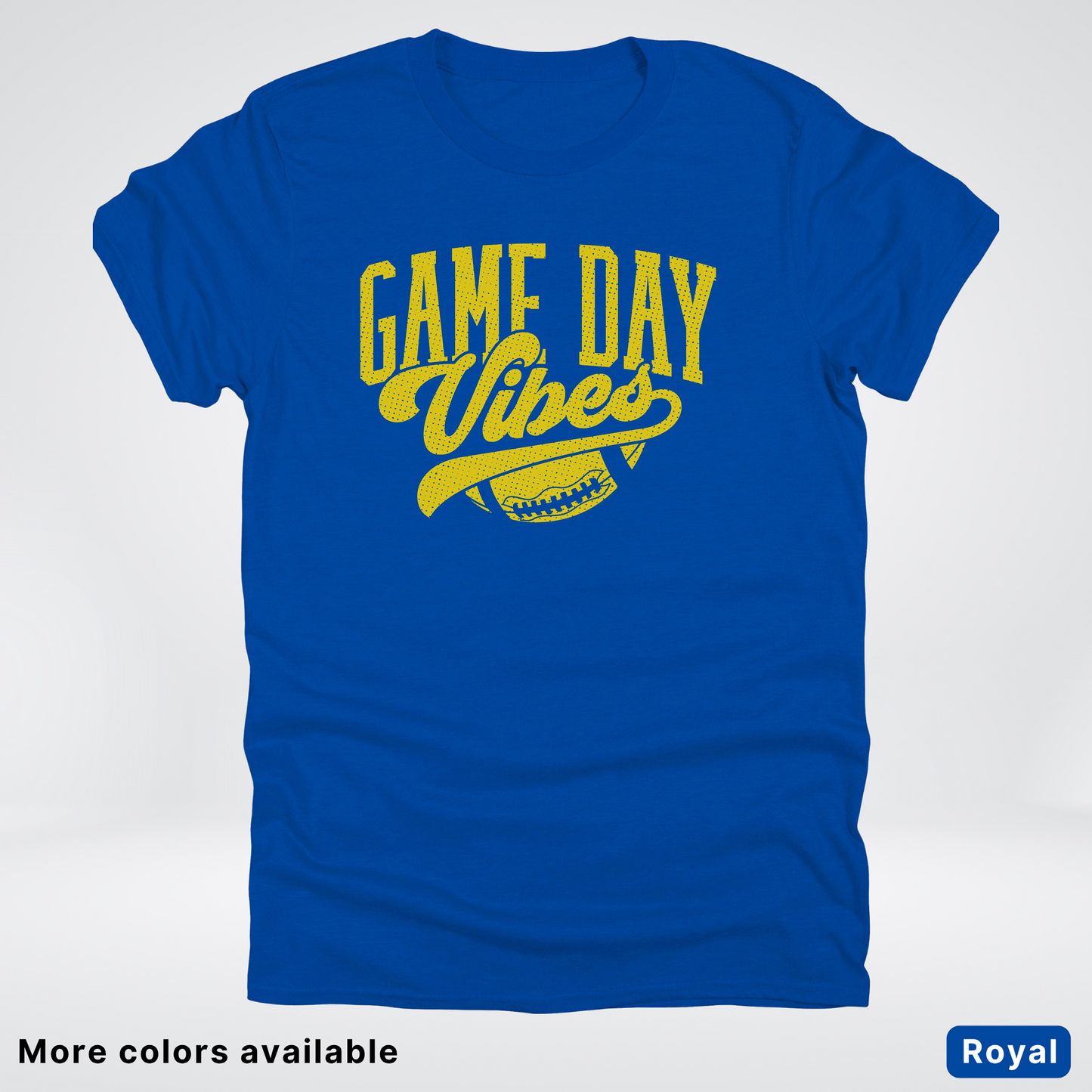 Game Day Vibes - Gold Design - Football T-Shirt