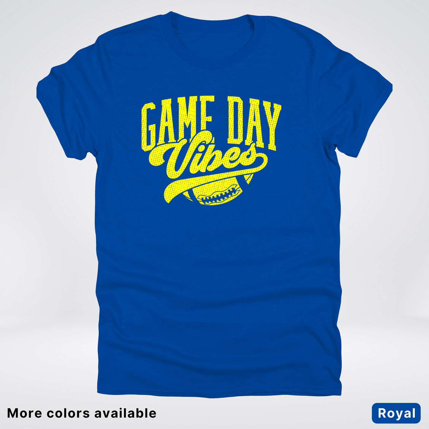 Game Day Vibes - Yellow Design - Football T-Shirt