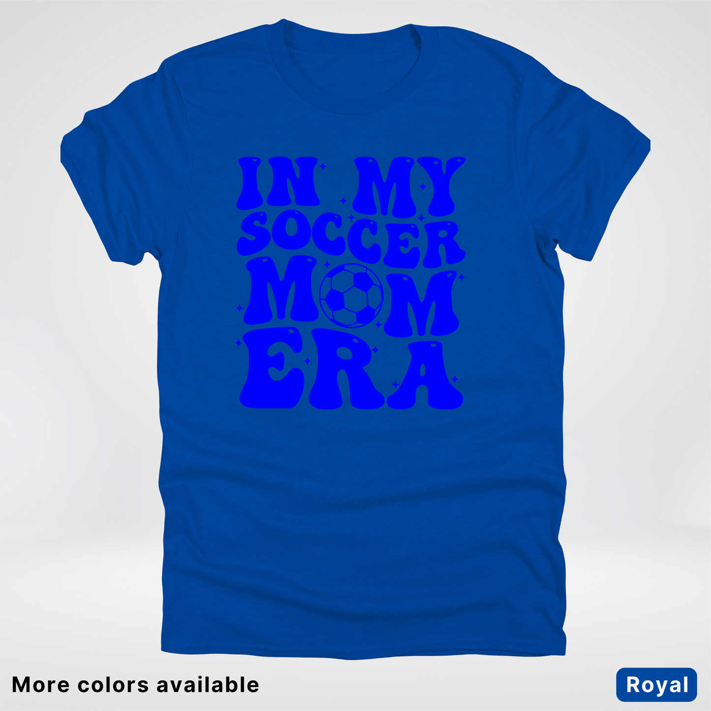 In My Soccer Mom Era – Blue Design - T-Shirt