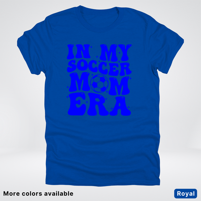 In My Soccer Mom Era – Blue Design - T-Shirt