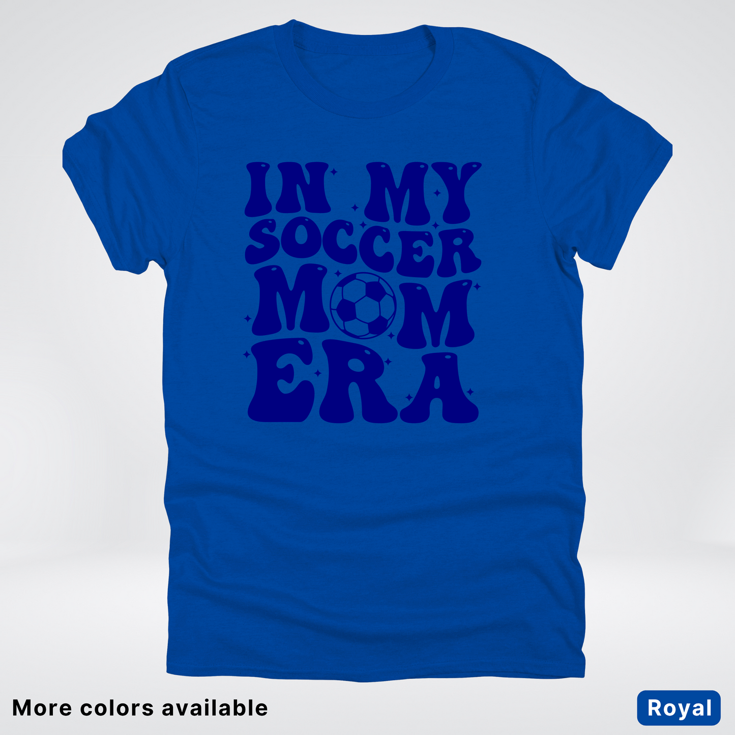 In My Soccer Mom Era – Navy Design - T-Shirt